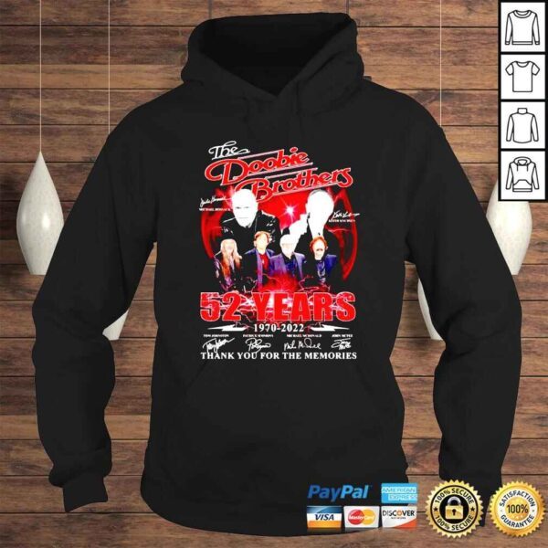 The Doobie Brothers 52 years 1970 2022 thank you for the memories shirt - Image 4