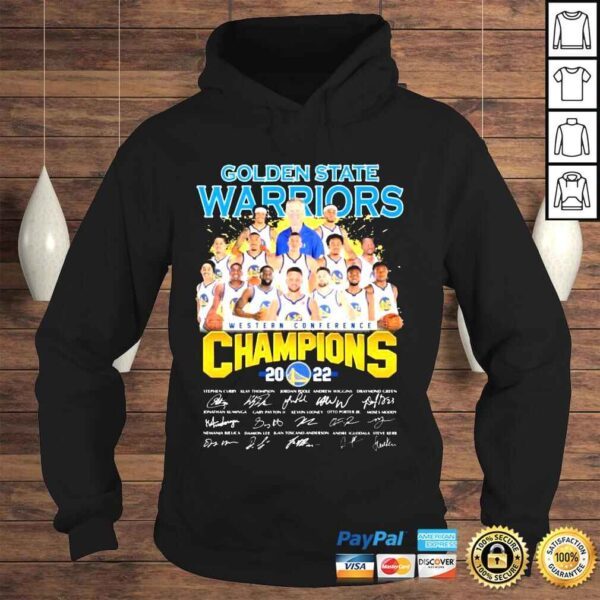 The Golden State Warriors Western Conference Champions 2022 Signature Shirt - Image 4