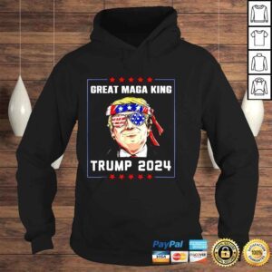 Hoodie The Great Maga King Funny Trump Ultra Maga King Trump 2024 TShirt