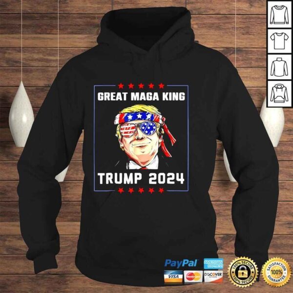 The Great Maga King Funny Trump Ultra Maga King Trump 2024 TShirt - Image 4