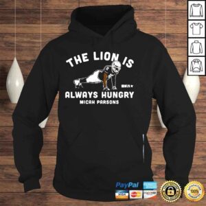 Hoodie The Lion Is Always Hungry Micah Parsons PushUps Shirt