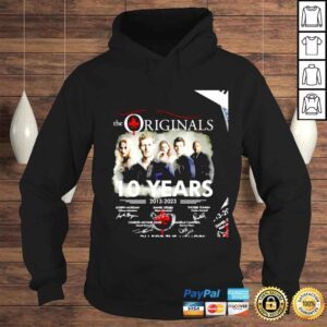 Hoodie The Originals 10 years 2013 2023 signatures thank you for the memories shirt