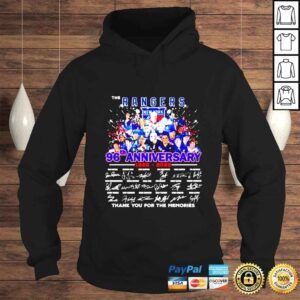 Hoodie The Rangers 96th anniversary 19262022 thank you for the memories signatures shirt