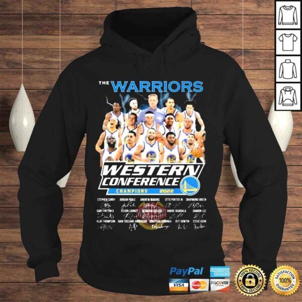 The Warriors Western Conference Champions 2022 Green and Iguodala Signatures Shirt - Image 4