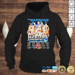 Hoodie The Warriors Western Conference Champions 2022 signatures shirt