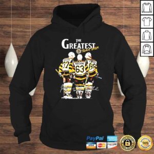 Hoodie The greatest team ever Patrice Bergeron Brad Marchand David Pastrnak shirt