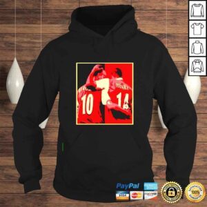 Hoodie Thierry Henry Bergkamp Legends Artwork Arsenal shirt