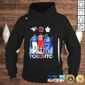 Hoodie Toronto Blue Jays Toronto Raptors and Toronto Maple Leafs signatures shirt