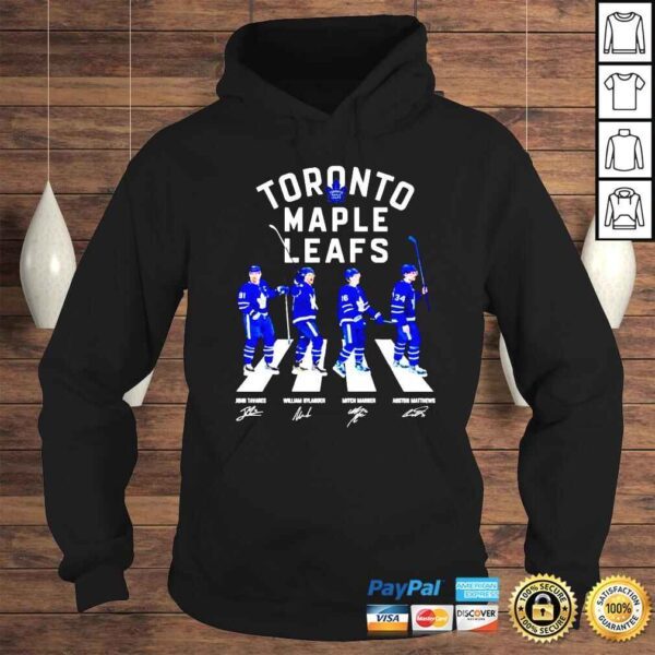 Toronto Maple Leafs Abbey Road John Tavares William Nylander Mitch Marner Auston Matthews signatures shirt - Image 4