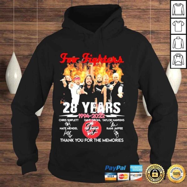 Tou fighters 28 years 1994 2022 thank you for the memories shirt - Image 4