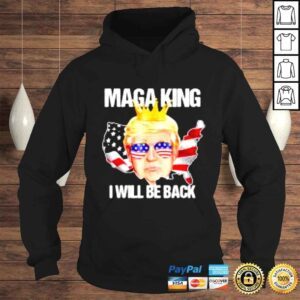 Hoodie Trump 2024 4th of July Maga King Ill Be Back American Flag shirt