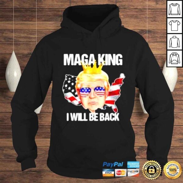 Trump 2024 4th of July Maga King I’ll Be Back American Flag shirt - Image 4