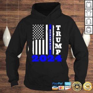 Hoodie Trump 2024 Back The Blue American Flag 4th Of July Shirt