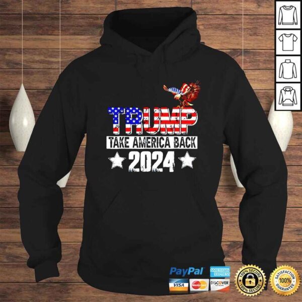 Trump 2024 USA Flag Take America Back Mullet Eagle TShirt - Image 4