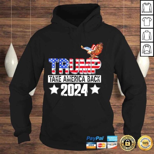 Trump 2024 usa flag take America back mullet eagle shirt - Image 4