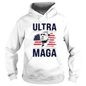 Hoodie Trump Ultra Maga Usa Flag Tshirt