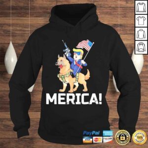 Hoodie Trump merica belgian malinois dog American hero 4th of july shirt