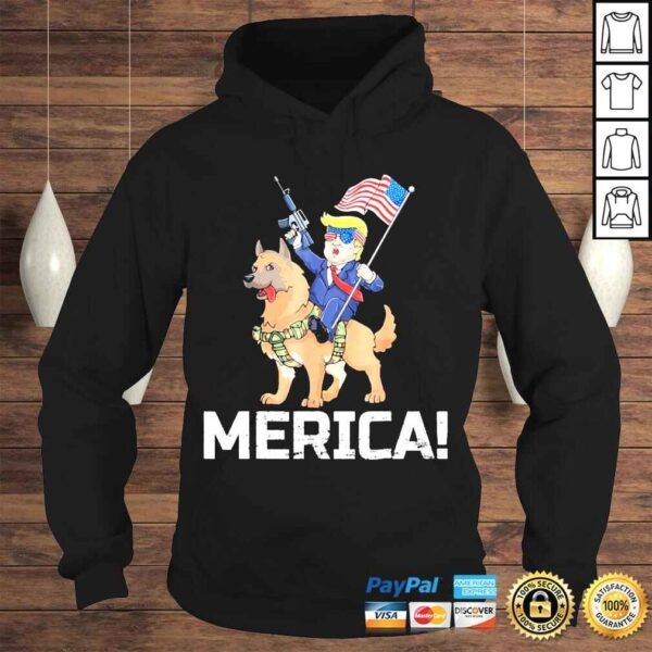 Trump merica belgian malinois dog American hero 4th of july shirt - Image 4