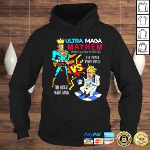 Hoodie Trump vs Biden ultra maga may hem the return of the great maga king evil prince poopy pants shirt