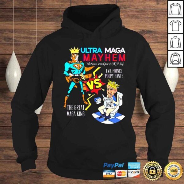 Trump vs Biden ultra maga may hem the return of the great maga king evil prince poopy pants shirt - Image 4