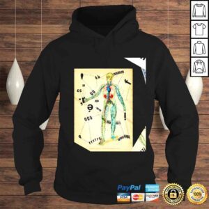 Hoodie Typographical Human Anatomy shirt