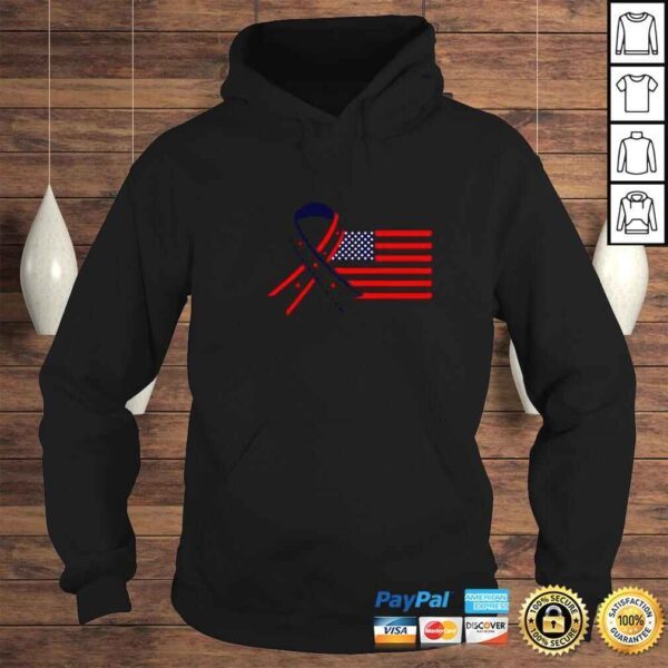 USA Flag and Ribbon Classic TShirt - Image 4