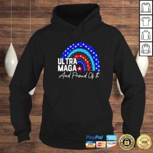 Hoodie Ultra MAGA And Proud Of It AntiBiden Rainbow America Flag Shirt