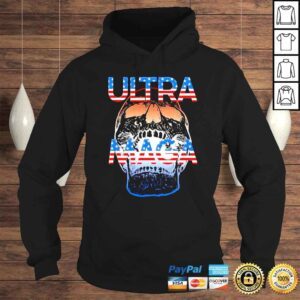 Hoodie Ultra Maga 3 Red White Blue Skull Republican shirt