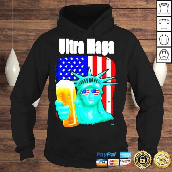 Ultra Maga Conservative Patriotic Flag Red White Blue Shirt - Image 4