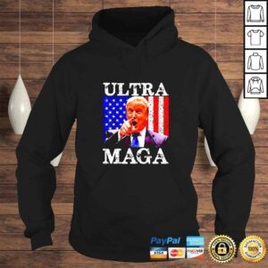 Hoodie Ultra Mega King Trump Vintage American US Flag Anti Biden TShirt