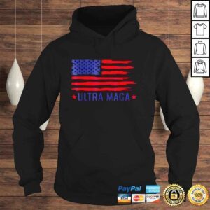 Hoodie Ultra Mega Patriotic Trump Republicans American Flag Shirt