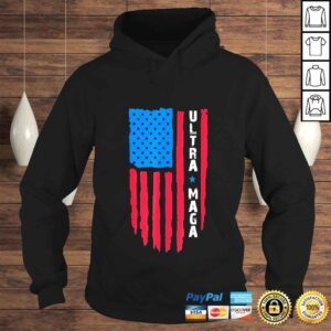 Hoodie Ultra Mega Patriotic Trump Republicans USA Flag Shirt