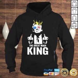 Hoodie Ultra maga Trump middle finger the great maga king shirt