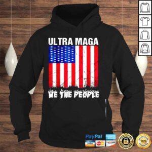 Hoodie Ultra maga retro vintage American flag cool ultra maga shirt