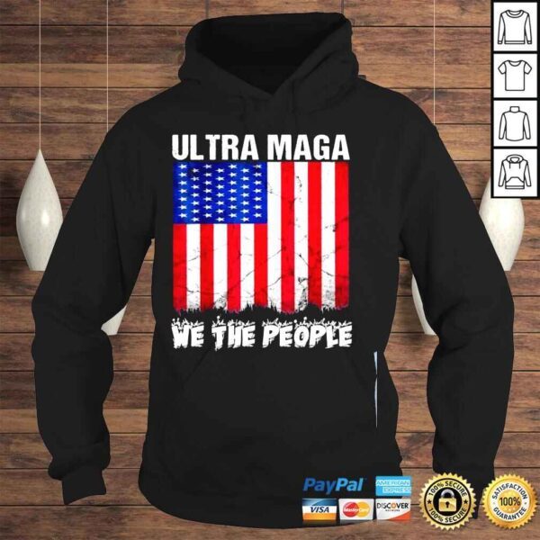 Ultra maga retro vintage American flag cool ultra maga shirt - Image 4