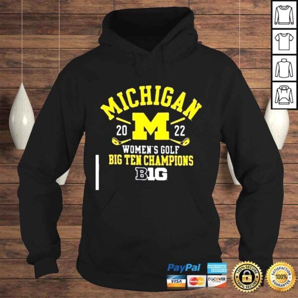 University of Michigan Womens Golf Big Ten Champions 2022 Shirt - Image 4