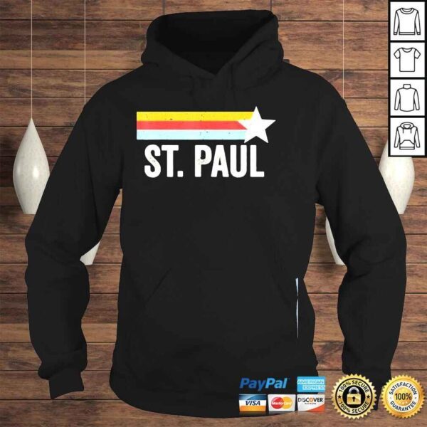 Us American city 70s star usa vintage retro st Paul shirt - Image 4