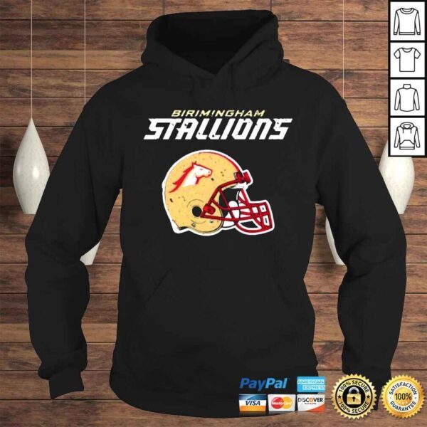 Usfl Birmingham Stallions Vintage Helmet shirt - Image 4