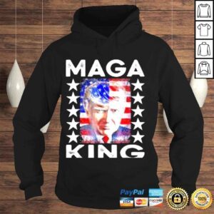 Hoodie Vintage Ultra Mega King Trump 2024 American Flag Anti Biden Shirt