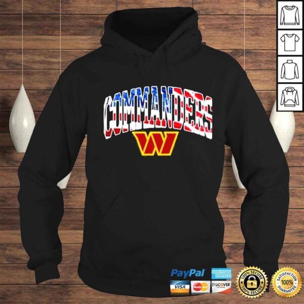 Washington Commanders 2022 Logo Team Banner Wave Shirt - Image 4