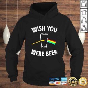 Hoodie Wish you were beer shirt