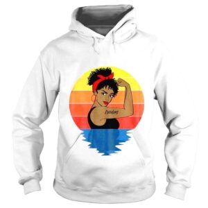 Hoodie Womens Curly Black Afro African American Shirt