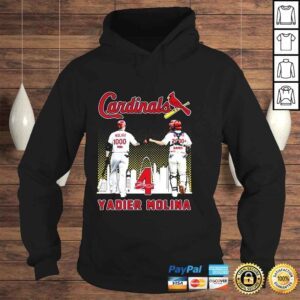 Hoodie Yadier Molina St Louis Cardinals 1000 Rbis And 2000 Games Signatures shirt