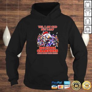 Hoodie Yes I Am Old But I Saw Denver Broncos 2022 Signatures Back To Back Champions Super Bowls XXXII XXXIII Shirt