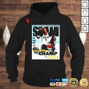 Hoodie Zach Lavine And Demar Derozan Slam Kahleah Copper The Champ Is Here Shirt