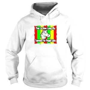 Hoodie Zebra This Is How Long My Tolerance For People Lasts Shirt