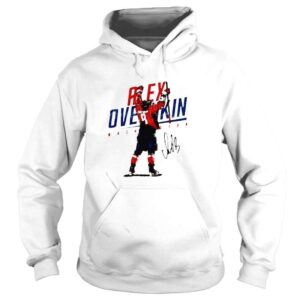 Hoodie alex Ovechkin Goal Celebration B signature hockey shirt