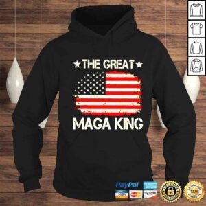 Hoodie american flag the great maga king shirt