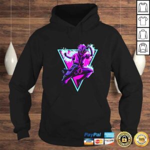 Hoodie anime Neon SASUKE fire vintage shirt