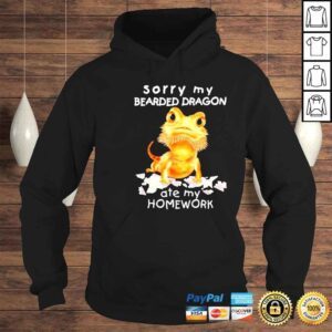 Hoodie bearded dragon cute lizard beardie ate my homework shirt